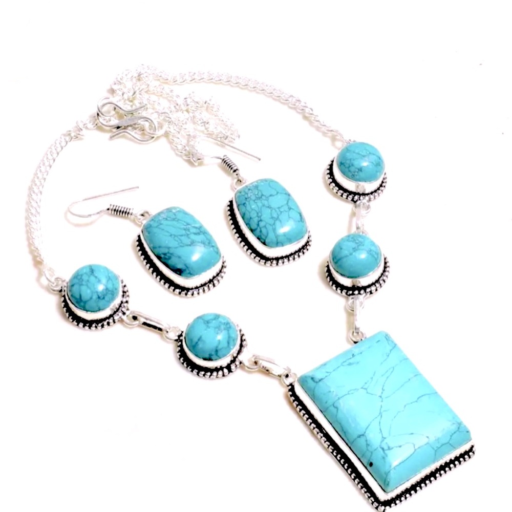 Santa Rosa Turquoise Necklace/Earrings